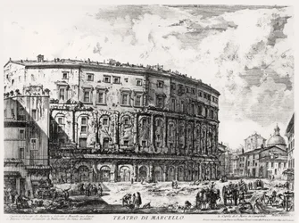 Veduta del Teatro di Marcello, dalla serie 